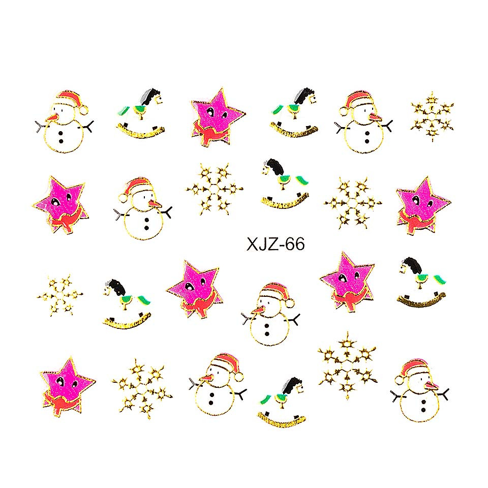Sticker 3D Unghii LUXORISE XJZ-66, Christmas Collection