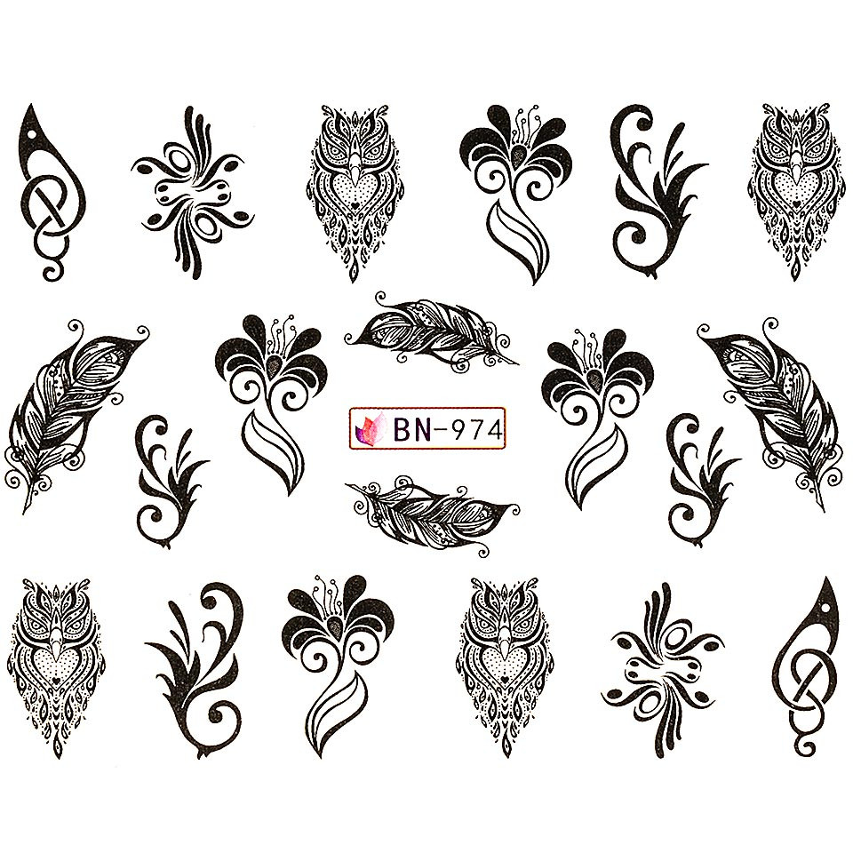 Tatuaj unghii luxorise, fantasy bn-974