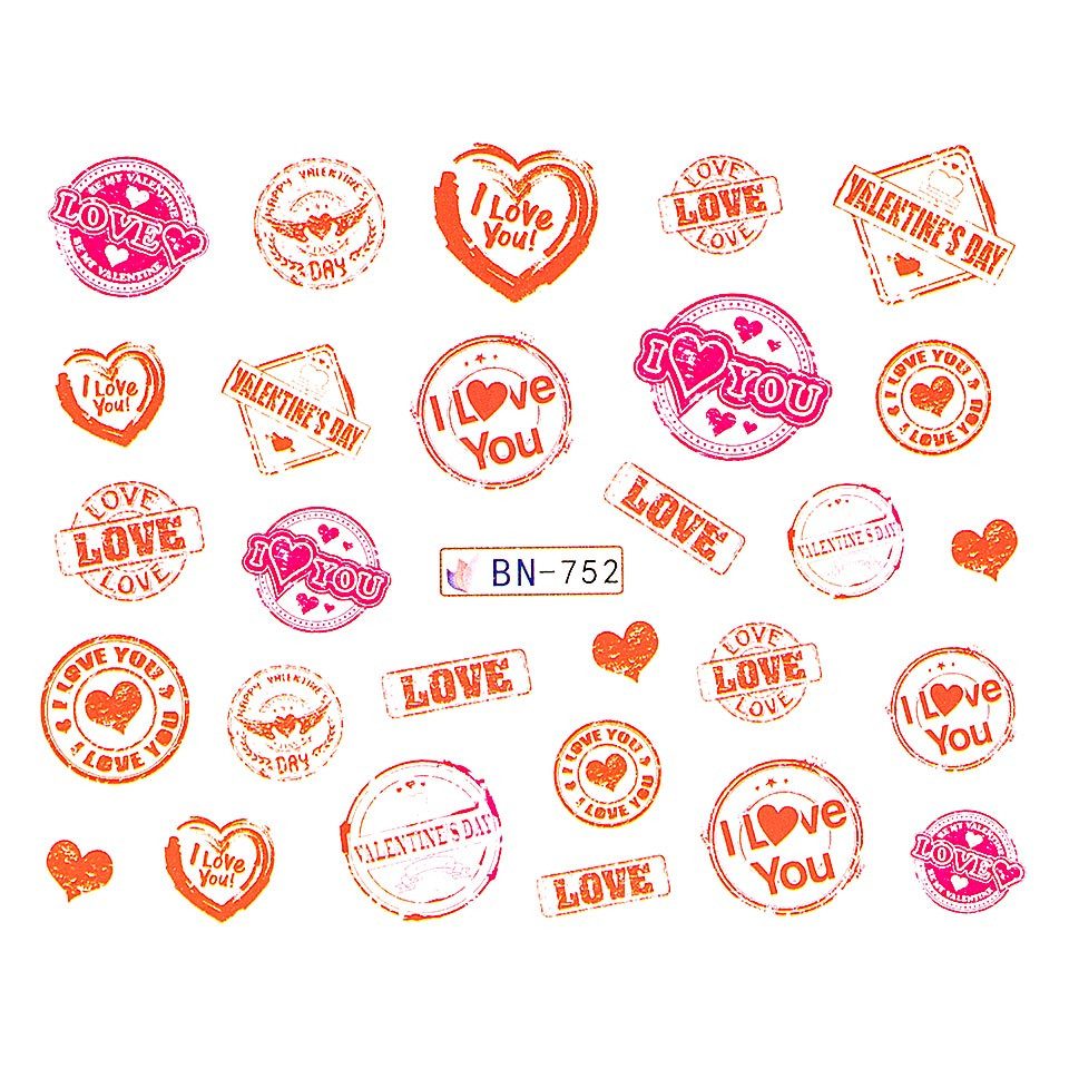Tatuaj unghii luxorise, love bn-752