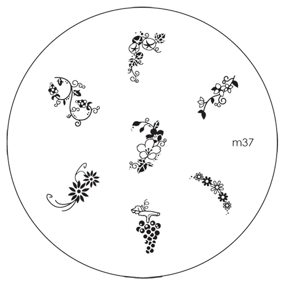 Matrita Metalica Stampila Unghii M37 - Nature