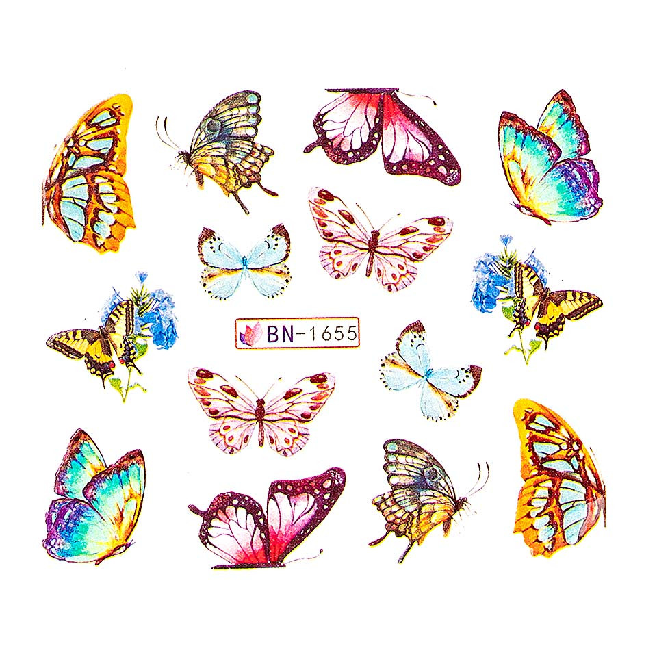 Tatuaj unghii LUXORISE, Butterfly BN-1655