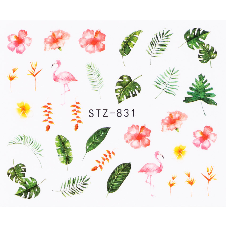 Tatuaj unghii luxorise flamingo & run, stz-831