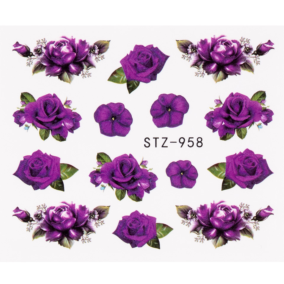 Tatuaj unghii luxorise flower tears, stz-958