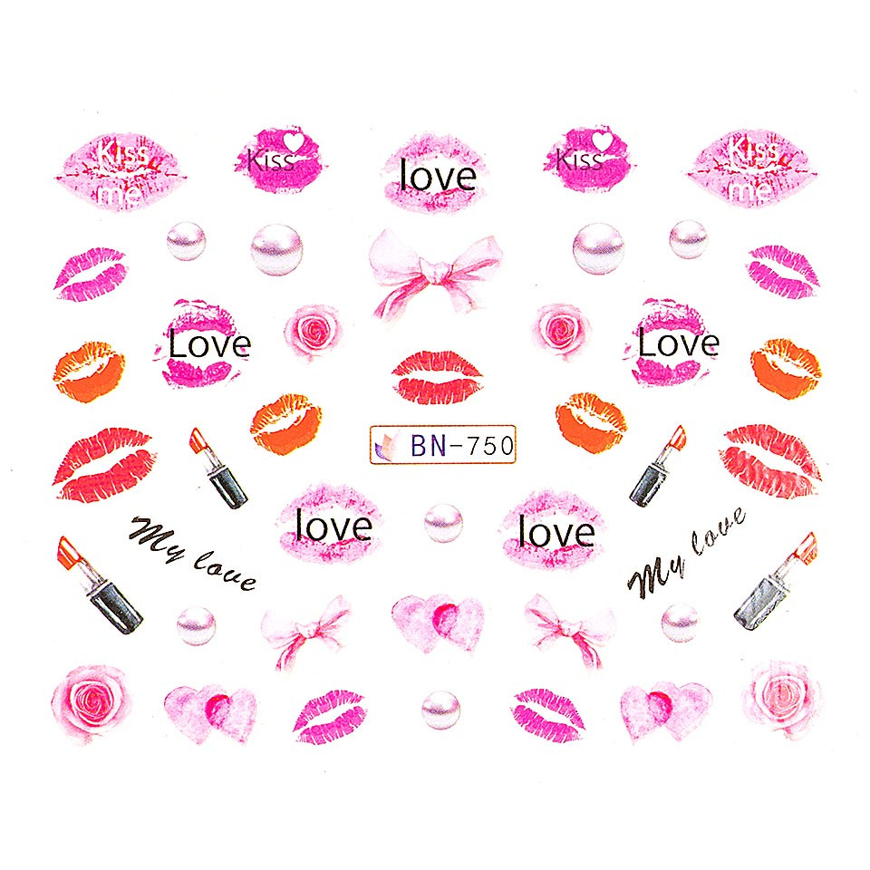 Tatuaj unghii luxorise, love bn-750