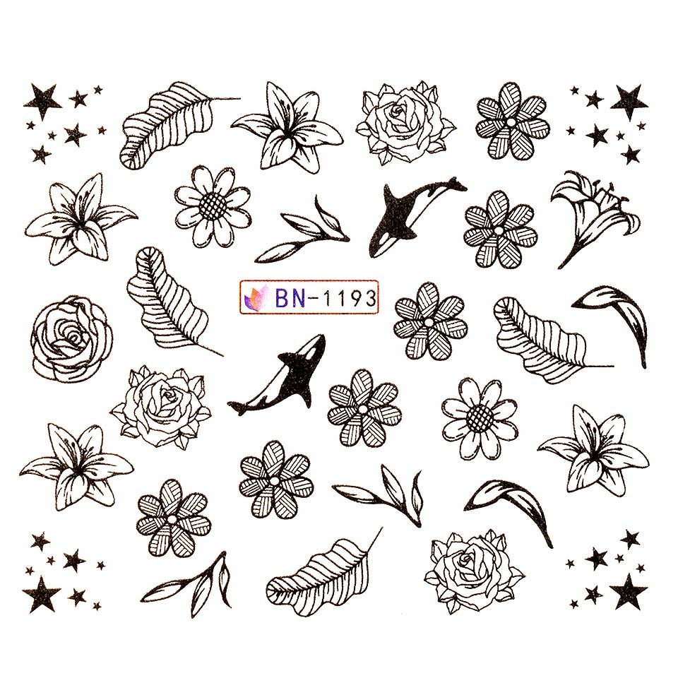 Tatuaj unghii luxorise simple wild, bn-1193