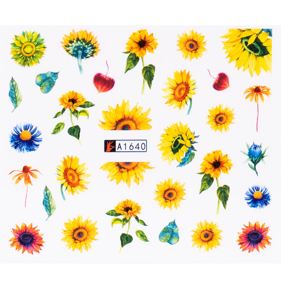 Tatuaj unghii luxorise sunflower run, a1640