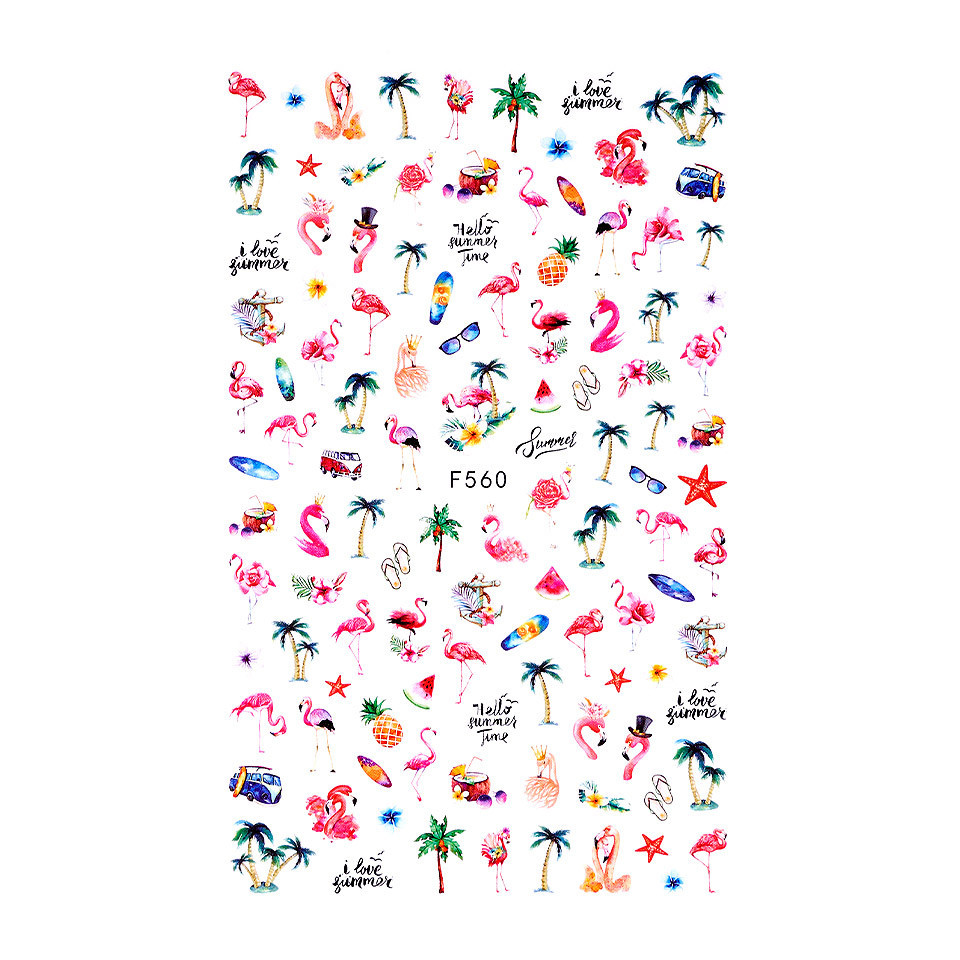 Abtibild unghii sensopro milano, flamingo dance f560