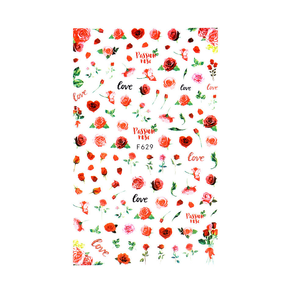 Abtibild unghii sensopro milano, summer red f629