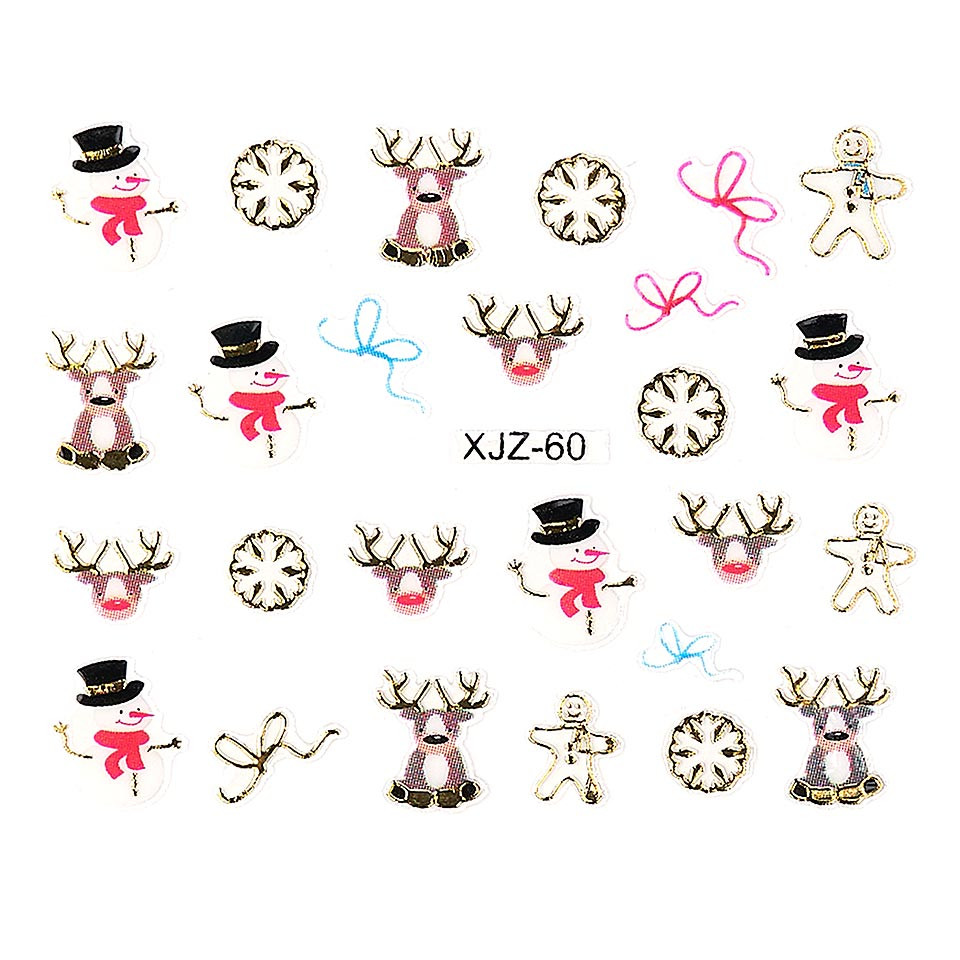 Sticker 3d unghii luxorise, christmas moments xjz-60