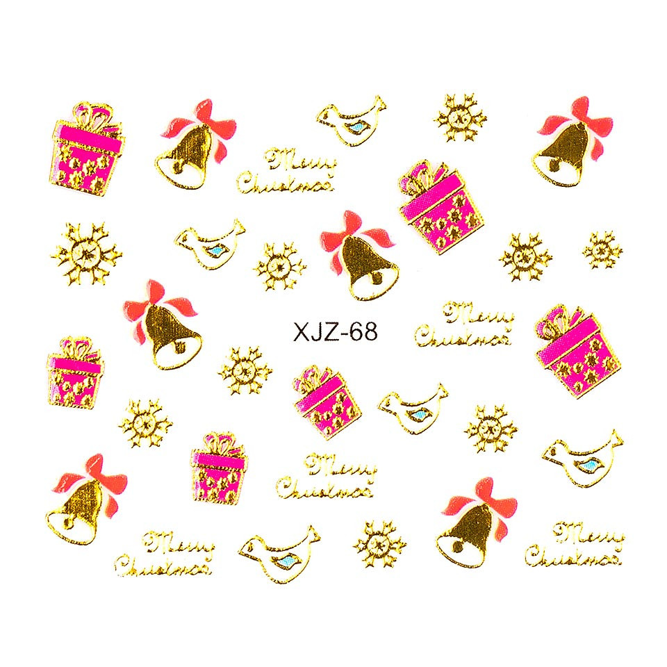 Sticker 3d unghii luxorise, christmas wind xjz-68