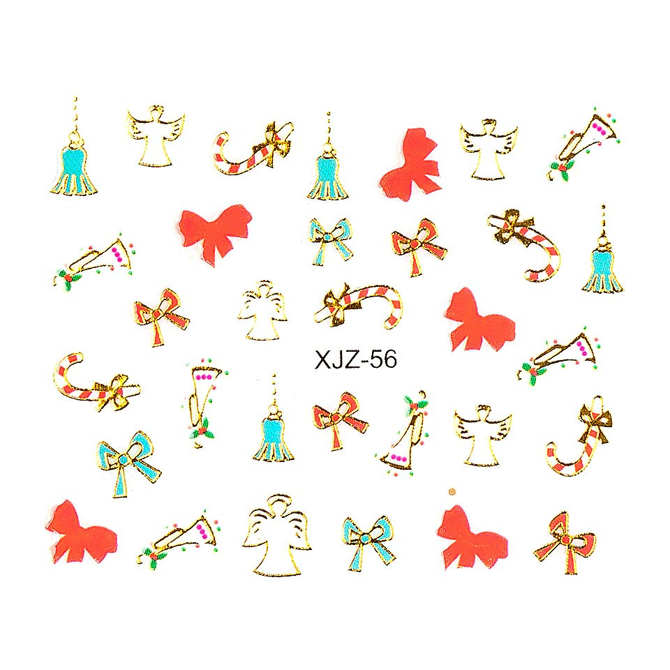 Sticker 3D Unghii LUXORISE XJZ-56, Christmas Collection