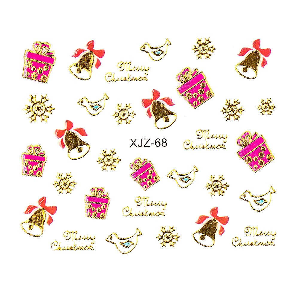 Sticker 3D Unghii LUXORISE XJZ-68, Christmas Collection