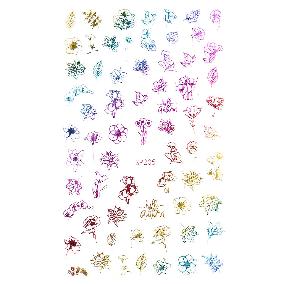 Sticker unghii luxorise, flower story sp205