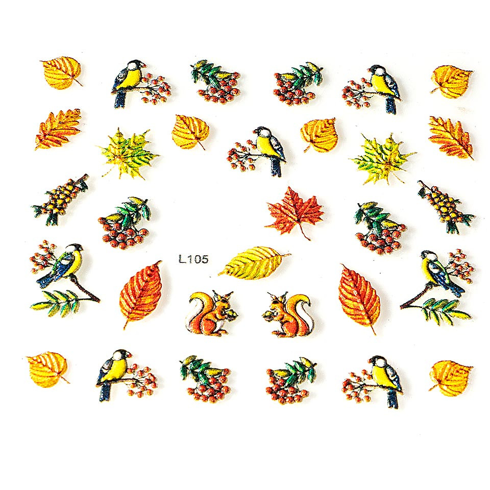 Tatuaj 3d unghii luxorise artistry l105
