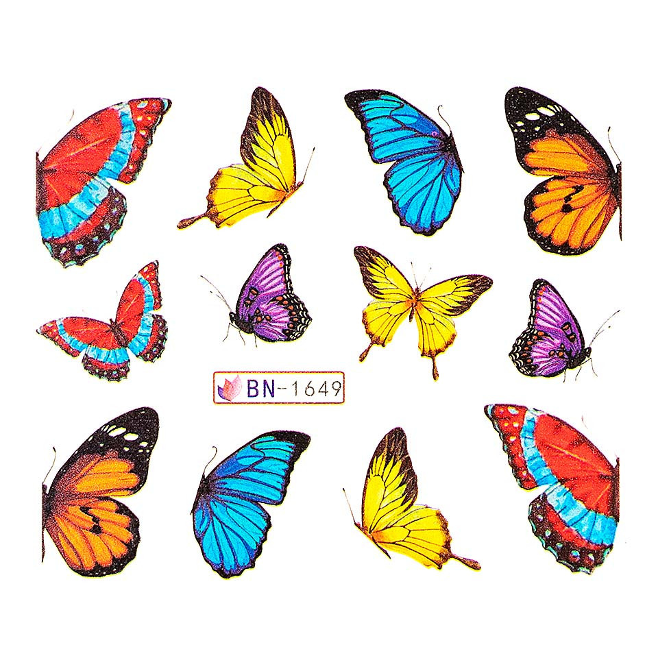 Tatuaj unghii luxorise butterfly impression, bn-1649