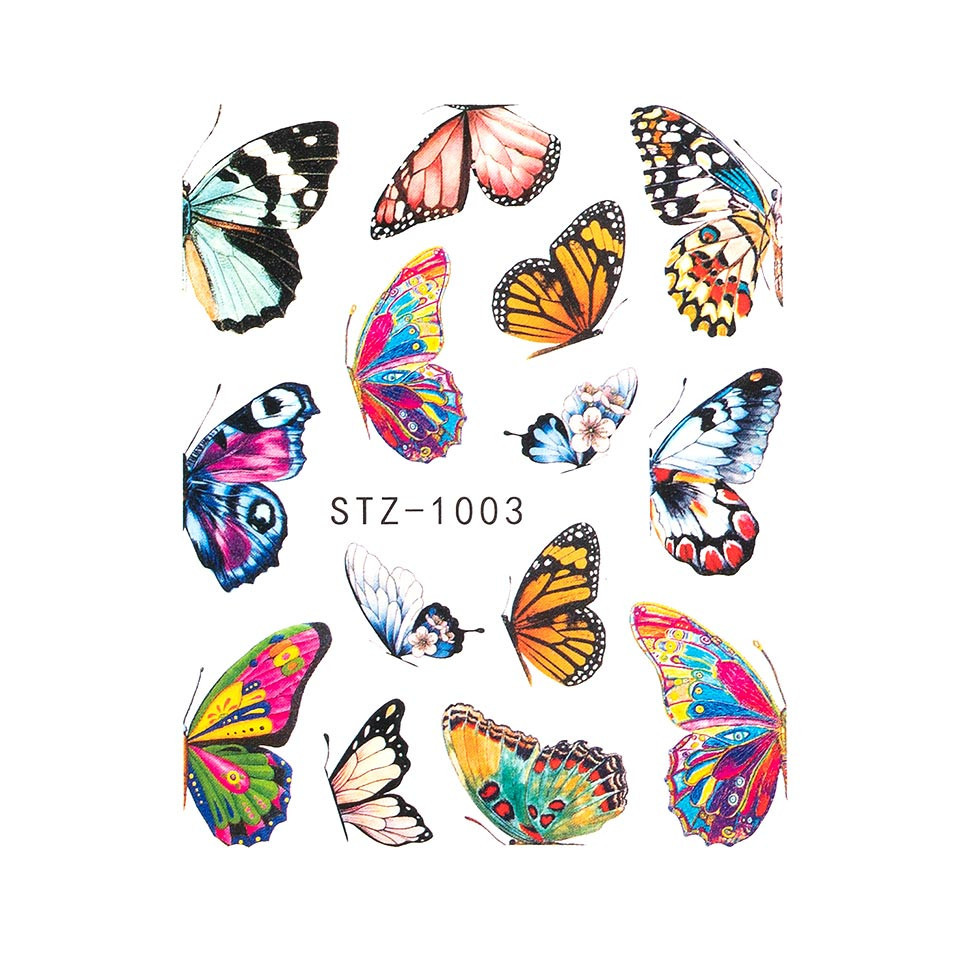 Tatuaj unghii luxorise butterfly world, stz-1003