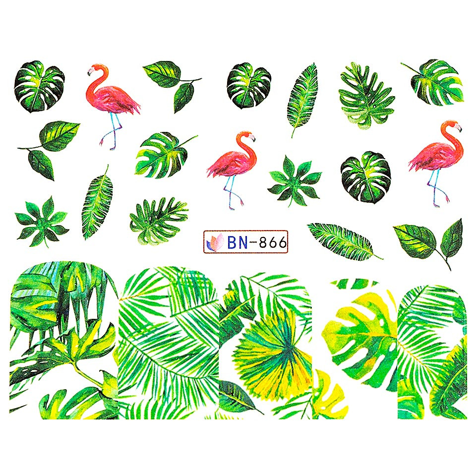 Tatuaj unghii luxorise, flamingo bn-866