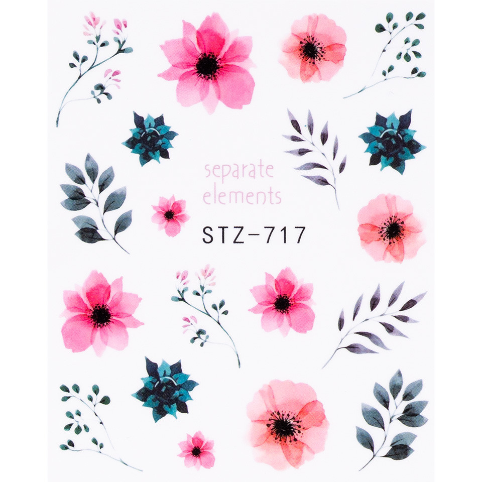 Tatuaj unghii luxorise flower please!, stz-717