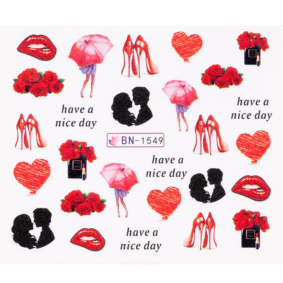 Tatuaj unghii luxorise love rocks, bn-1549