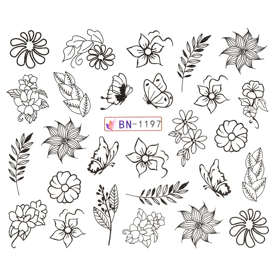 Tatuaj unghii luxorise simple paradise, bn-1197