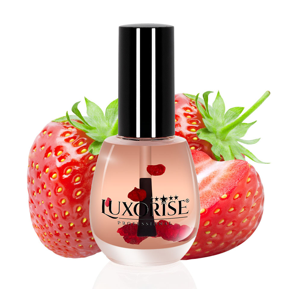 Ulei Cuticule cu Pensula Strawberry - LUXORISE Germania, 15 ml