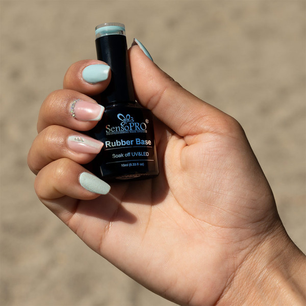 Rubber Base Gel SensoPRO Italia 10ml, 36 Ice Blue