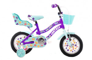 ADRIA Bicikl fantasy 12" ljubičasta-tirkiz 9" 920121-12 ( RATA 12 x 841 RSD )