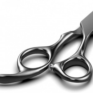 Set foarfeca de tuns si filat negru Ardette Fabio02 marime 6" si pieptan carbon pentru frizerie salon