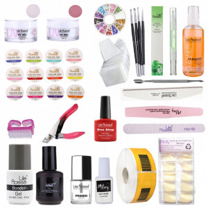 Kit unghii false gel complet manichiura si pedichiura Lila Rossa KUG1