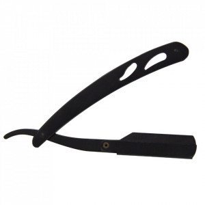 Set frizerie Vincent cu foarfeca tuns si filat, pelerina coafor, brici metalic, pamatuf si pulverizator imitatie sticla Whisky