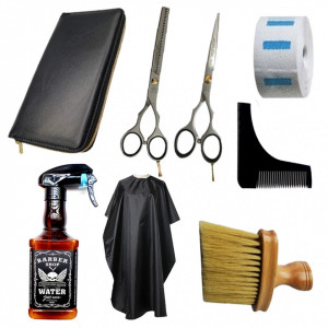 Set ustensile si accesorii frizerie coafor Sigmax cu foarfeca tuns filat