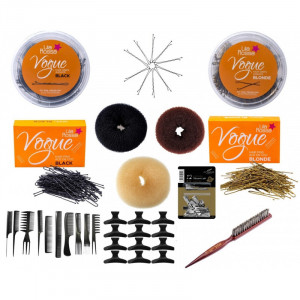 Set kit frizerie coafor complet SUPERB cu 10 piepteni de par ace agrafe produse pentru scoala frizer