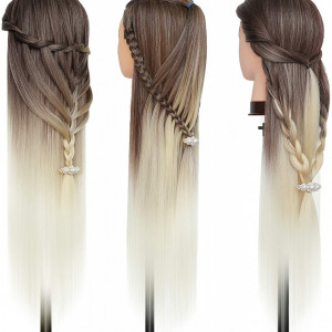 Set cap practica manechin Valeria Ombre cu ace agrafe coc exersat coafuri impletituri salon frizerie
