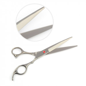Set profesional foarfeca de tuns si filat Troy marime 6" cu geanta, brici metalic si piepteni pentru frizerie salon coafor