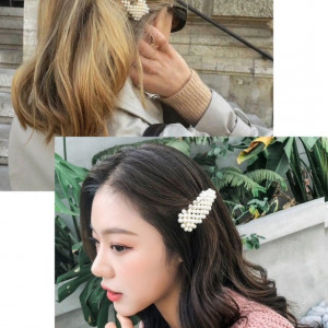 Set cap practica manechin Denisa Saten Natural 80% cu ace agrafe cu perle coc exersat coafuri impletituri salon frizerie