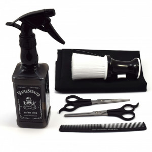 Set foarfece de tuns Henbor model Opax07 6 piese cu pelerina, pamatuf, pulverizator, piepten frizerie