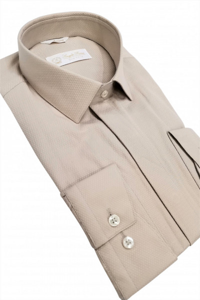 Camasa bej slim fit