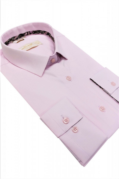 camasa slim fit roz