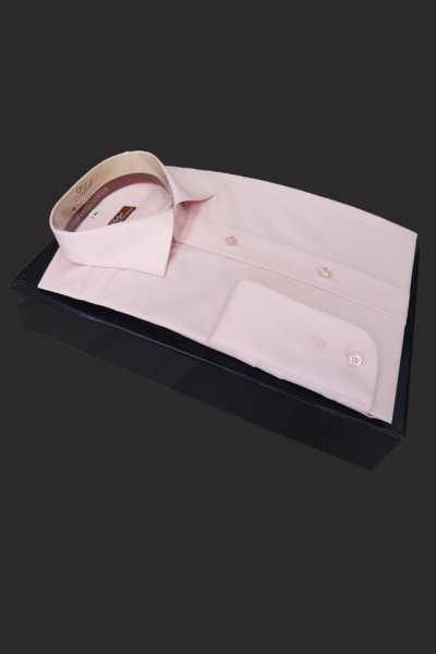 camasa slim fit roz