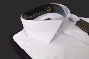 camasa alba butoni extra slim 