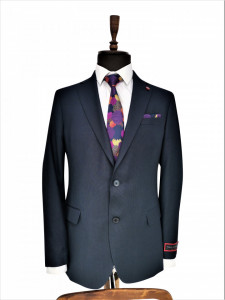 Costum barbati clasic, talia 1 Christian bleumarin