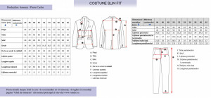 Costum barbati slim fit Fergus albastru deschis