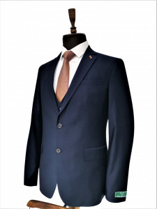 Costum bleumarin slim fit