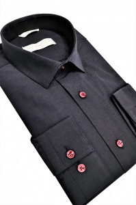 Camasa neagra slim fit Massimo