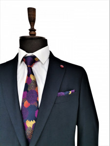 Costum clasic bleumarin
