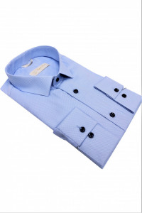 camasa slim fit bleu