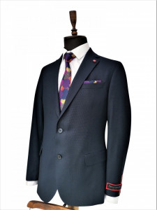 Costum clasic bleumarin