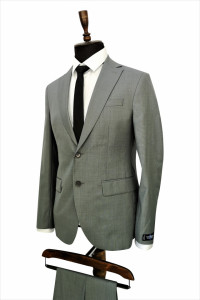 Costum gri deschis slim fit