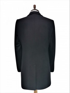 Palton negru slim fit 