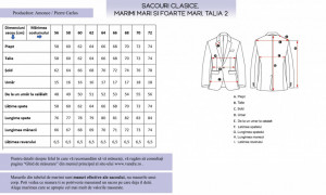 Sacou clasic talia 2 Carter gri(marimi mari)